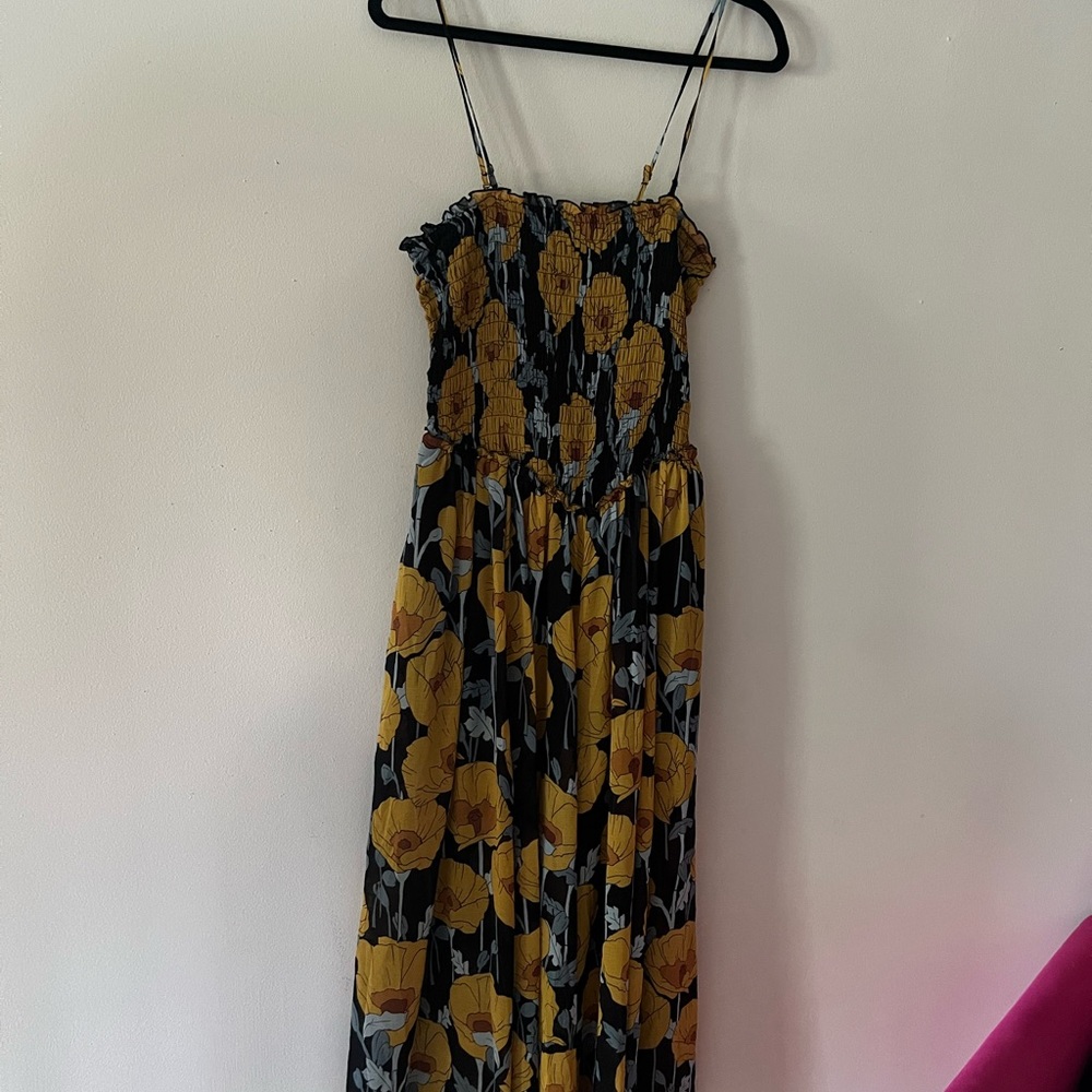 NWT Free People Sunflower Jumpsuit Size M
